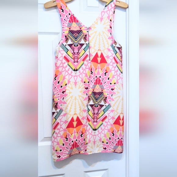 Anthropologie Everly Pink Sleeveless Shift Dress. Size Small. - Picture 3 of 16